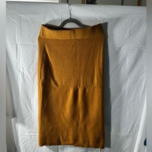 Mustard Yellow knitted skirt by Club Monaco